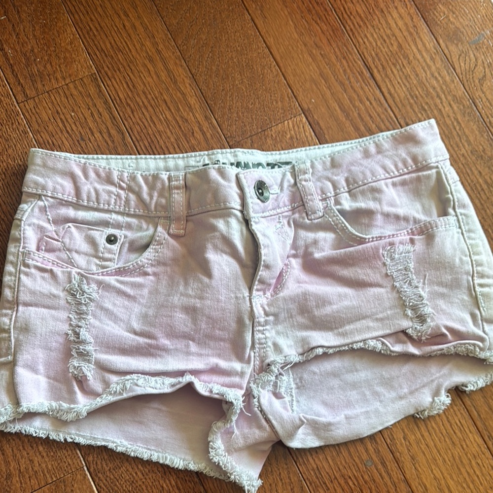 Hang ten Pink Distressed Denim Shorts